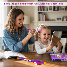 Light Pink hair chalk pen from Desire Deluxe displayed on a table