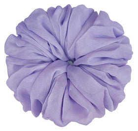 Light Purple AnnushkaHomeDecor Soft Sheer Chiffon Scrunchie on a wrist