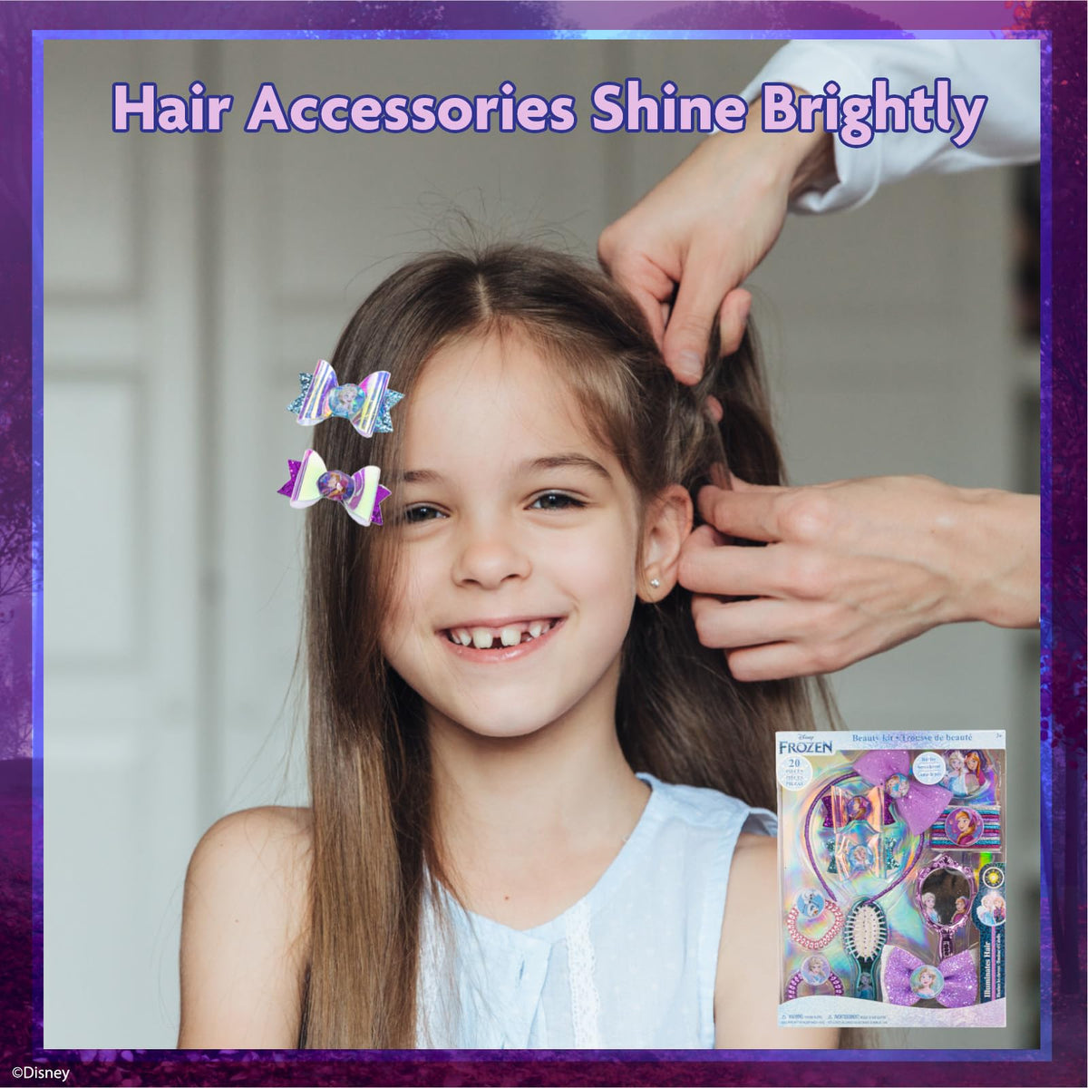 Light-up hair extension from Disney Frozen accessories set