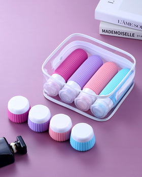 Lightweight travel accessories packed for easy transport