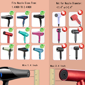 LIGOLIG Hair Diffuser Attachment in a travel bag