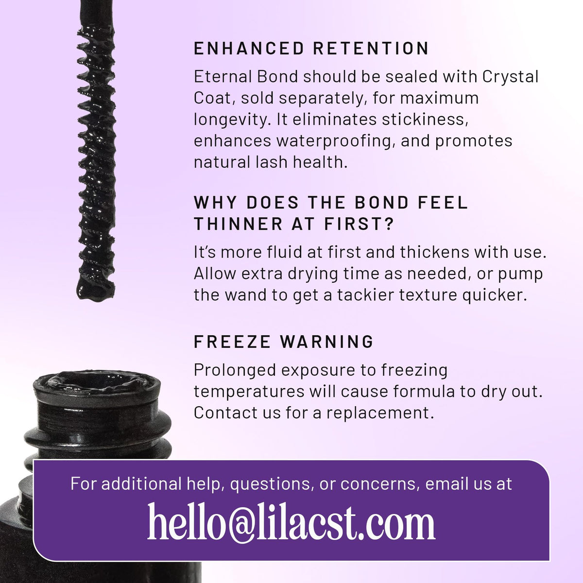 Lilac St. Eternal Bond Lash Glue with false eyelashes