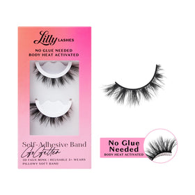 Lilly Lashes 3D Self Adhesive Eyelashes GoGetter front view