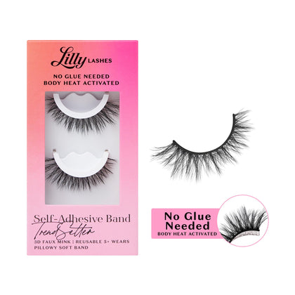 Lilly Lashes 3D Self Adhesive Eyelashes TrendSetter front view