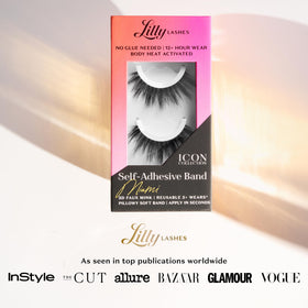 Lilly Lashes on a makeup vanity