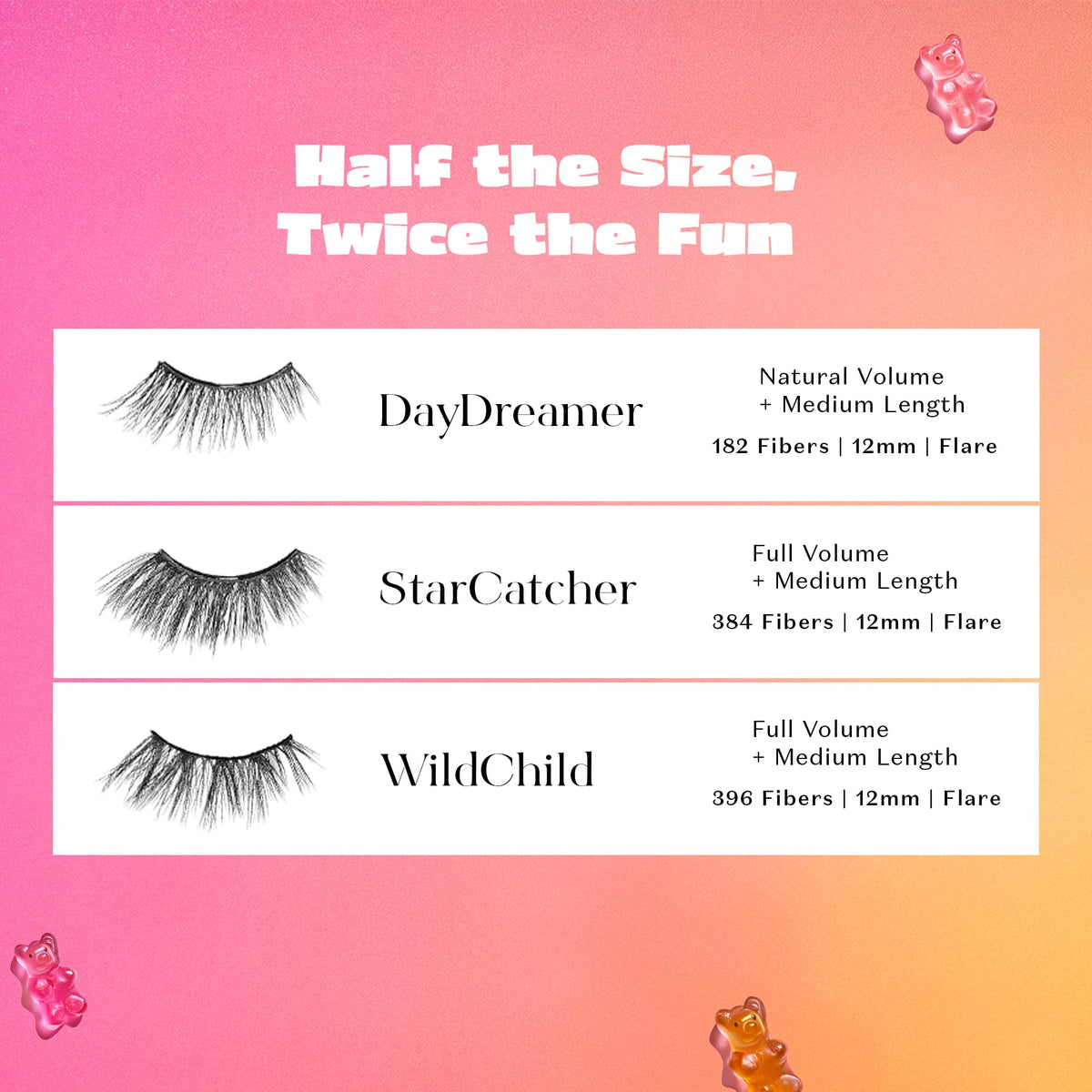 Lilly Lashes Self Adhesive Eyelashes DayDreamer back view