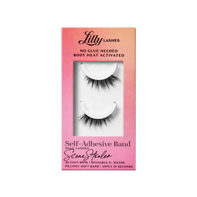 Lilly Lashes Self Adhesive Eyelashes front view in packaging