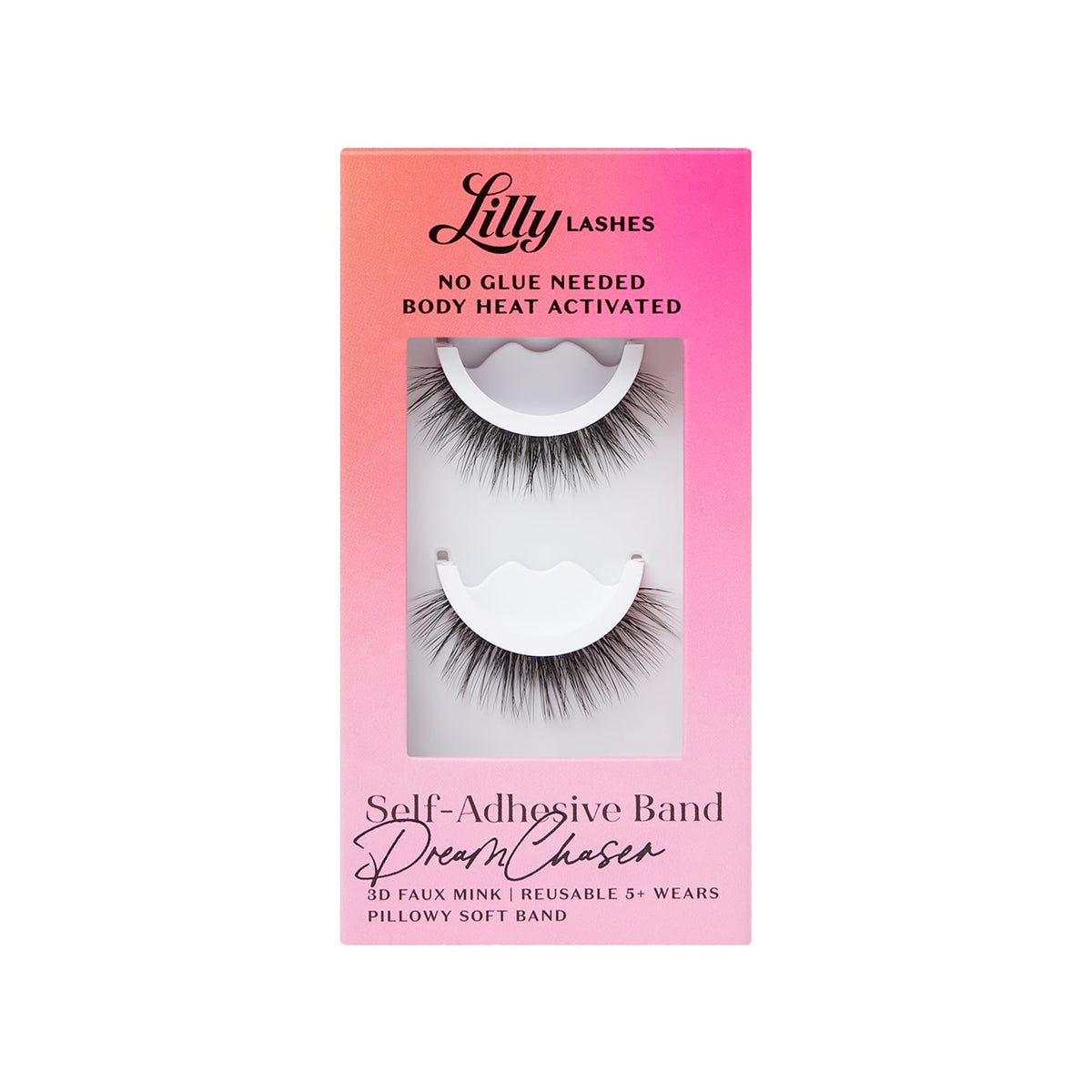 Lilly Lashes Self Adhesive Half Lashes DreamChaser front view