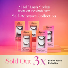 Lilly Lashes Self Adhesive Half Lashes in natural light