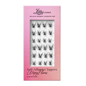 Lilly Lashes Self-Adhesive Wispy Flares Lash Clusters front view
