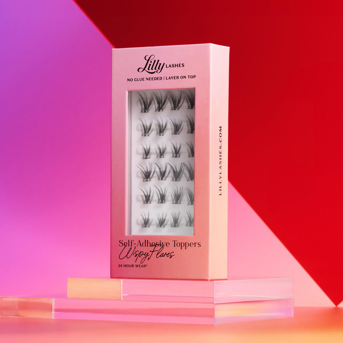Lilly Lashes Self-Adhesive Wispy Flares Lash Clusters in different lengths