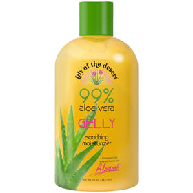 Lily Of The Desert Gelly Moisturizer 12 Fl Oz front view with aloe vera gel