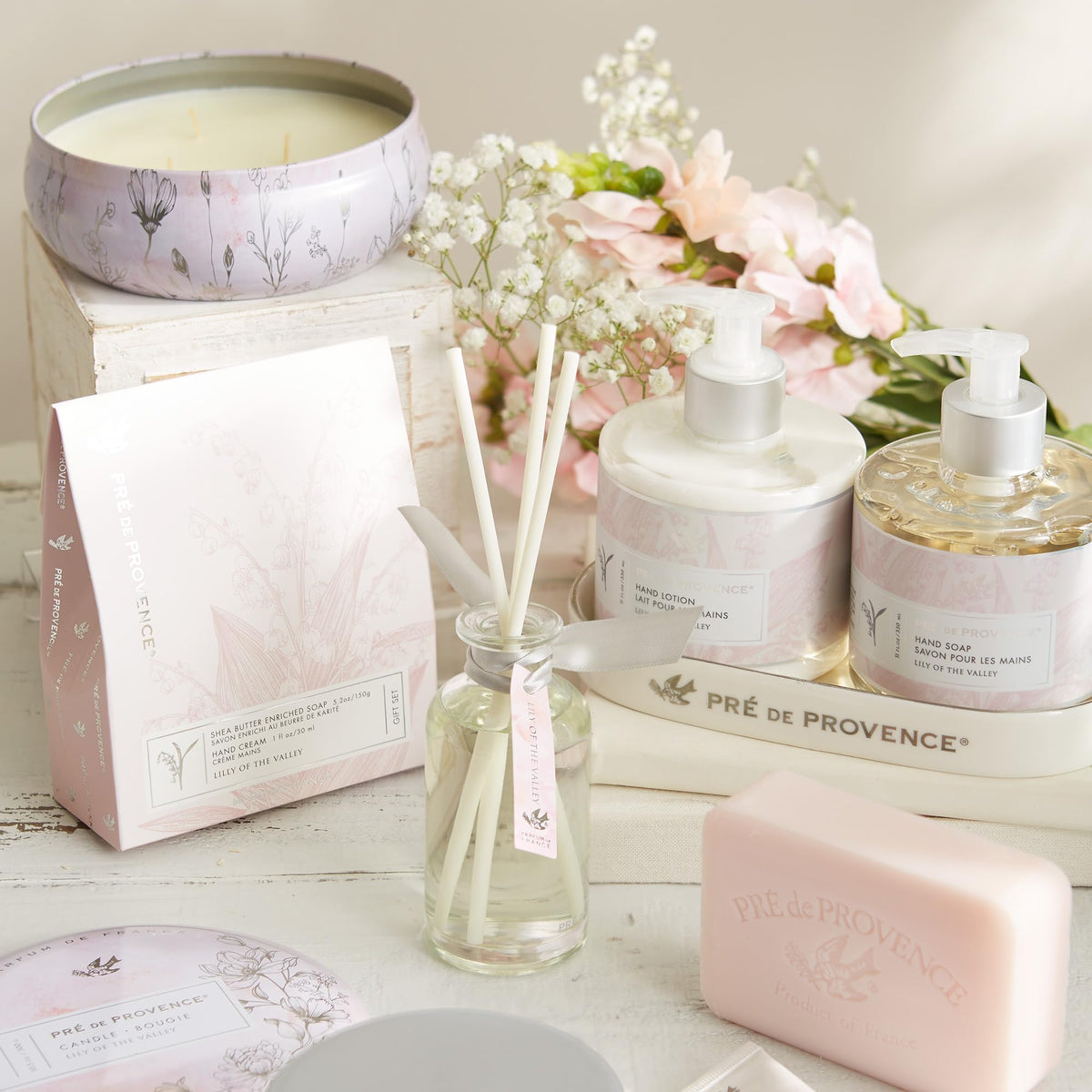 Lily of the Valley Soap Bar in gift basket