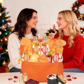 LILY ROY bath bomb and lip mask displayed