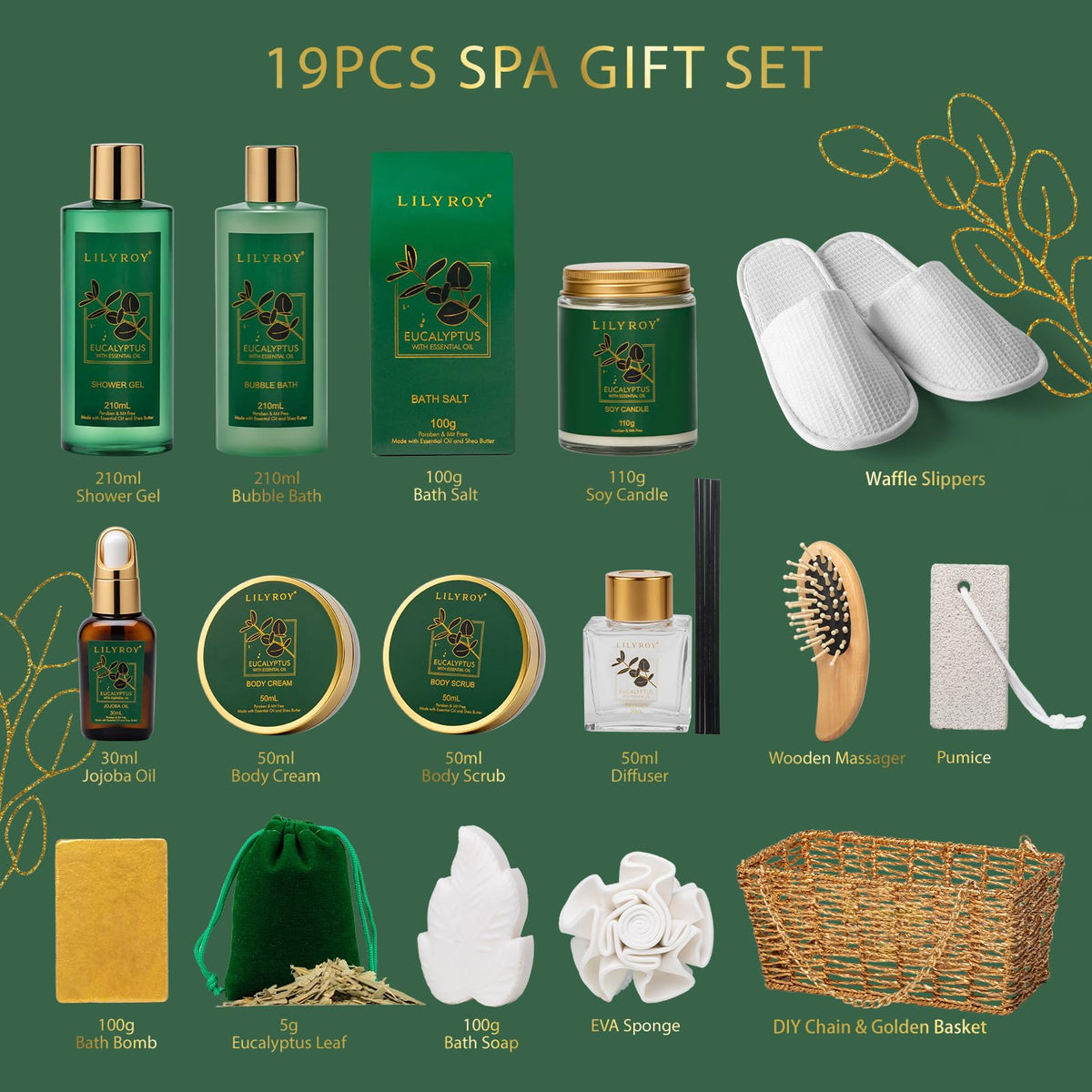 LILY ROY body scrub and cream from spa gift set