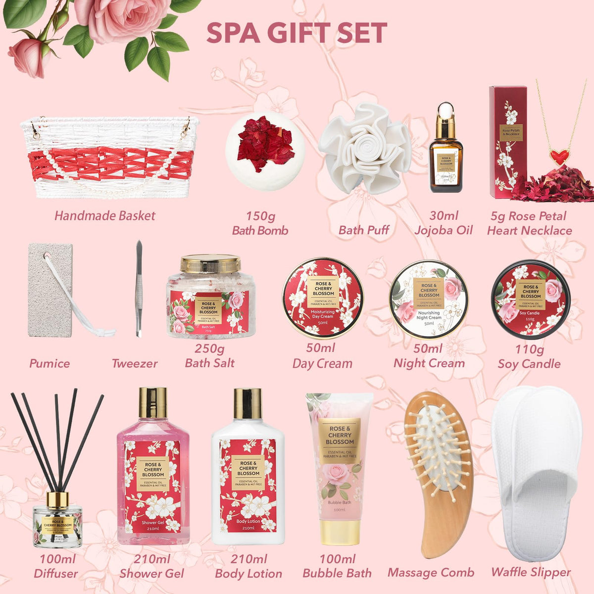LILY ROY bubble bath and bath bomb in the spa gift set