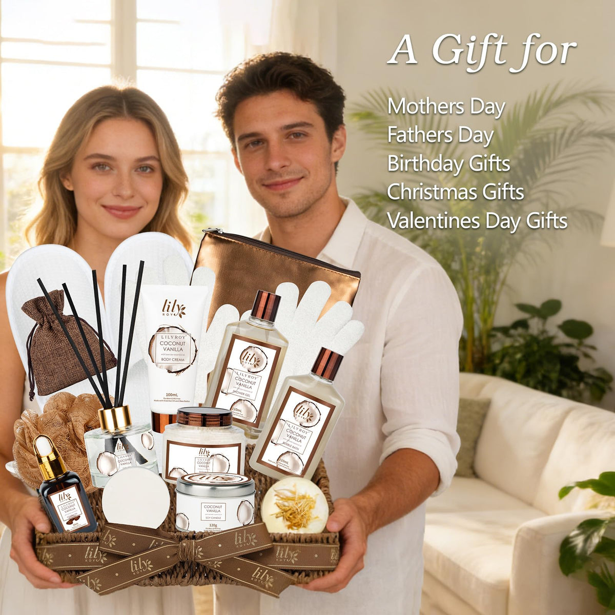 LILY ROY Coconut Vanilla shower gel and bubble bath