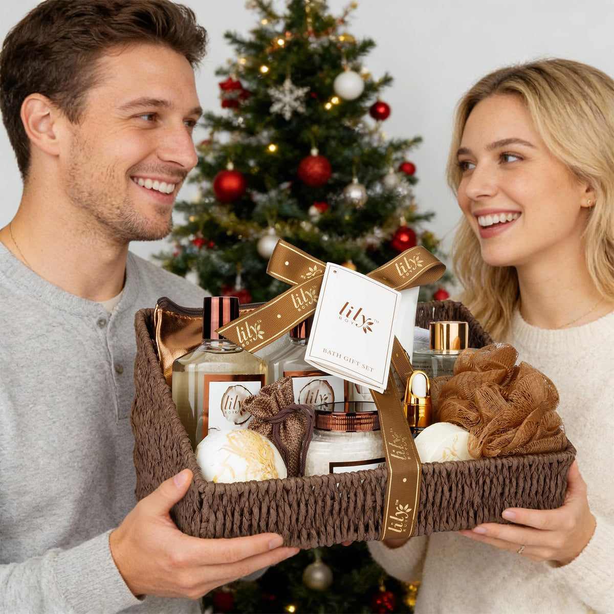 LILY ROY Coconut Vanilla waffle slipper in basket