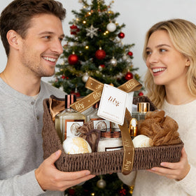 LILY ROY Coconut Vanilla waffle slipper in basket