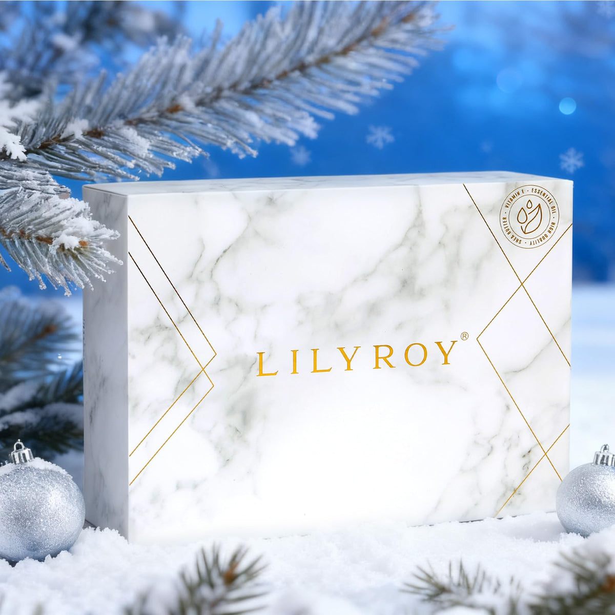 LILY ROY Epsom Salt set displayed in luxury gift box