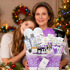 LILY ROY lavender face wash and body scrub