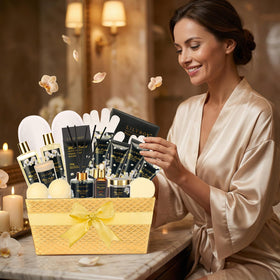 LILY ROY Waffle Slipper included in the spa set