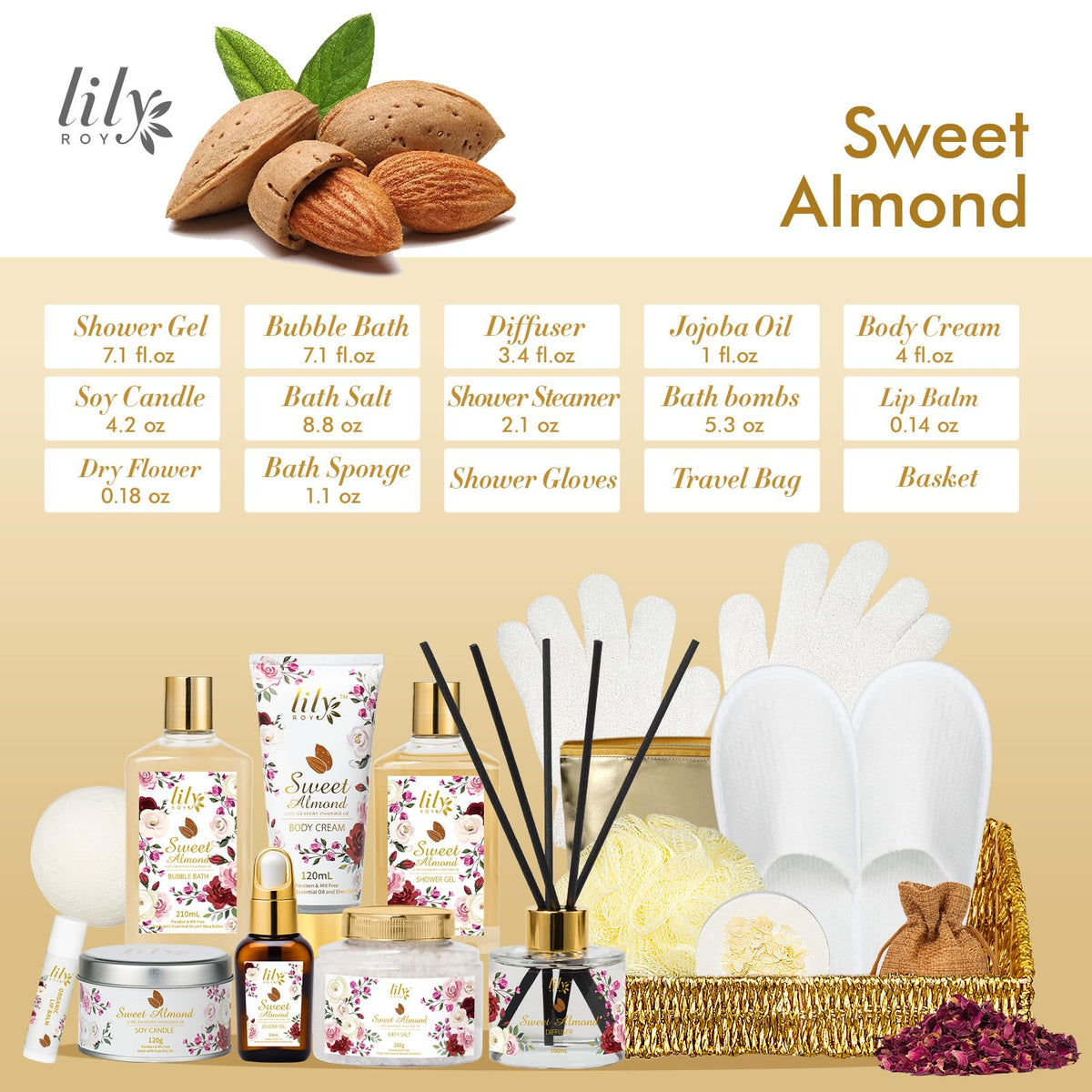 LILY ROY waffle slippers included in spa gift set