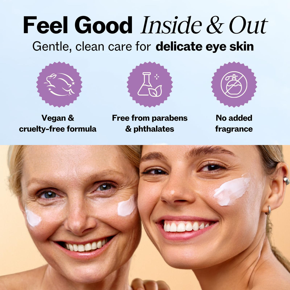 LilyAna Naturals Eye Cream on a vanity table