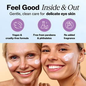 LilyAna Naturals Eye Cream on a vanity table