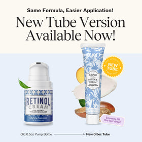 LilyAna Naturals Retinol Cream packaging with ingredients list
