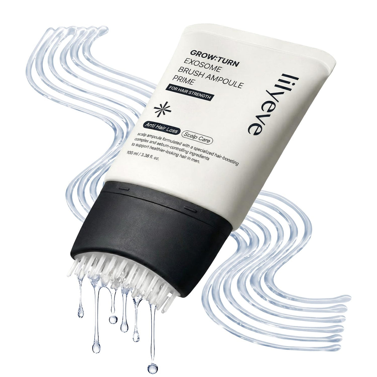 lilyeve GROWTURN Exosome Brush Ampoule front view with packaging