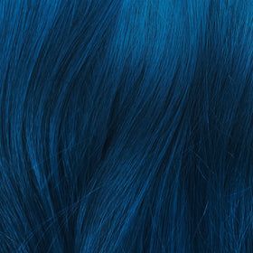 Lime Crime Blue Smoke Hair Dye on hair