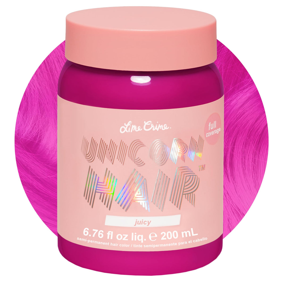 Lime Crime Unicorn Full Coverage Hair Dye Juicy 18g front view