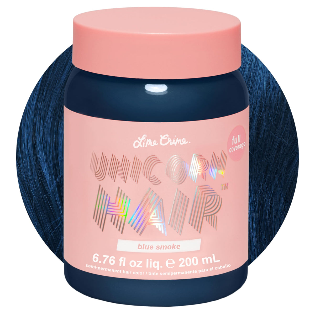 Lime Crime Unicorn Hair Dye Blue Smoke front view