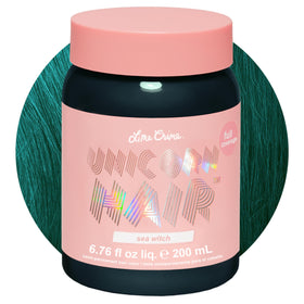 Lime Crime Unicorn Hair Dye Sea Witch rich teal front view