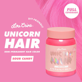 Lime Crime Unicorn Hair Dye Sour Candy packaging side view
