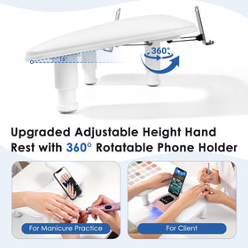 LIONVISON Arm Rest side view showcasing height adjustment feature