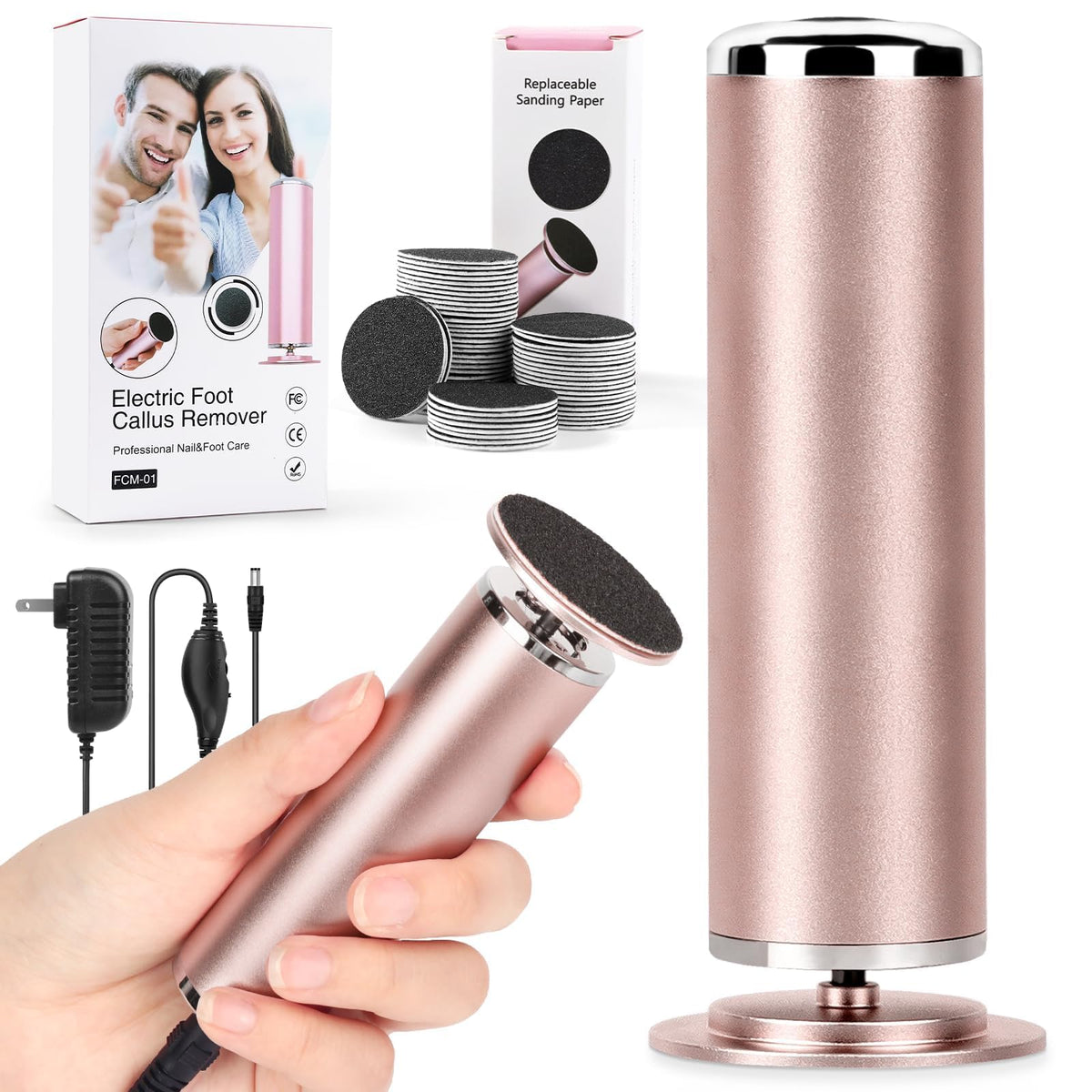 LIONVISON Electric Foot File Remover front view