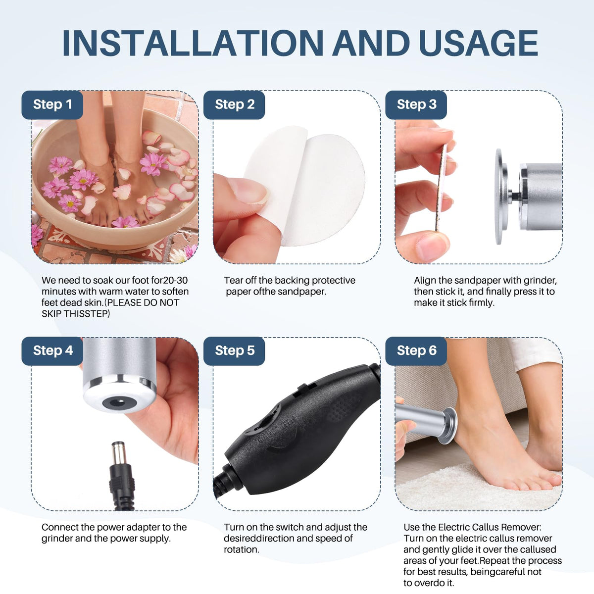 LIONVISON Electric Foot File Remover lifestyle scene
