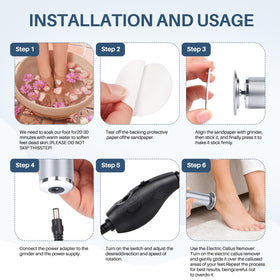 LIONVISON Electric Foot File Remover lifestyle scene