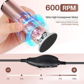 LIONVISON Electric Foot File Remover with sanding discs