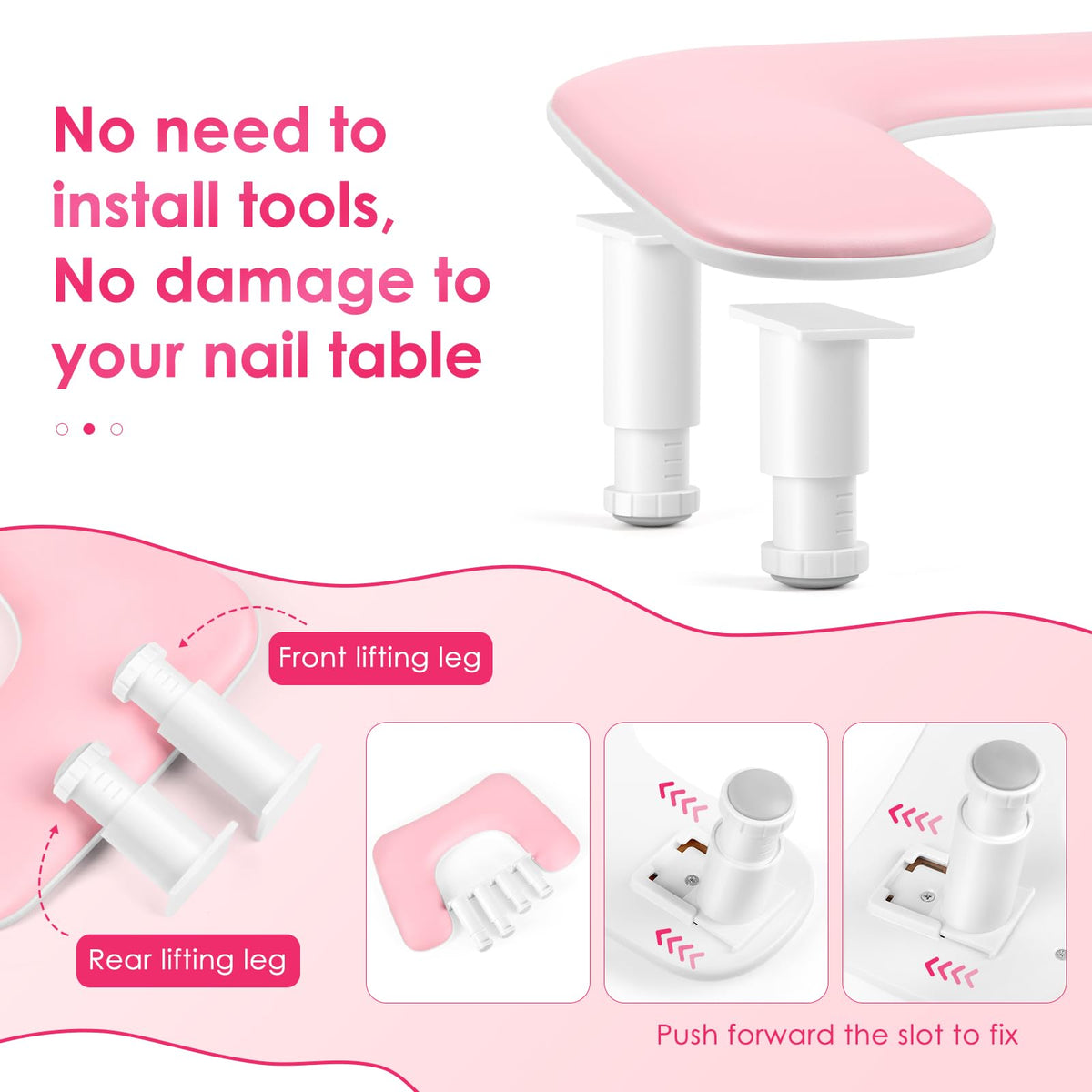 LIONVISON manicure arm rest side view