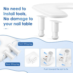 LIONVISON nail arm rest side view showing dimensions