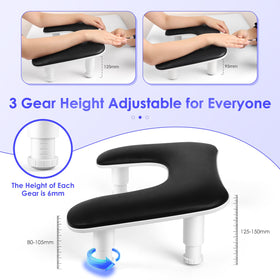 LIONVISON Nail Arm Rest with adjustable height feature