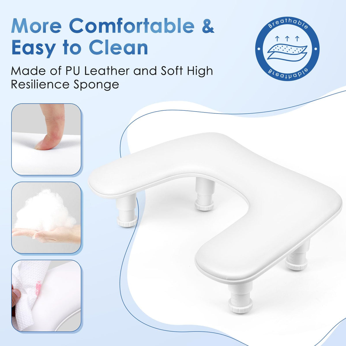 LIONVISON nail arm rest with high resilience sponge cushion
