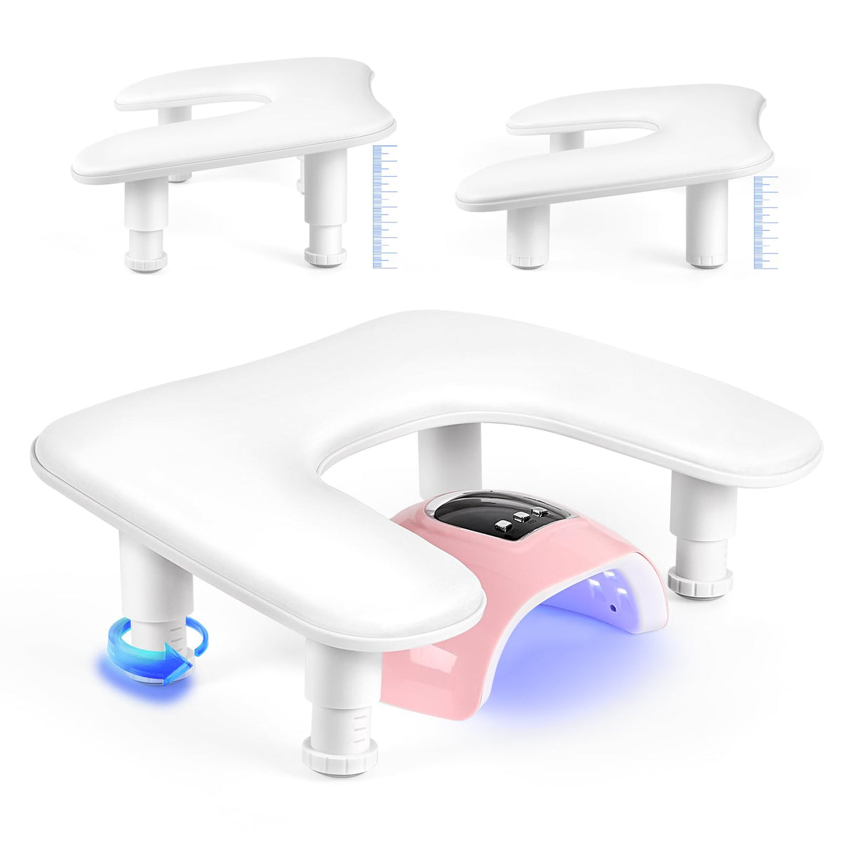 LIONVISON U-shaped Adjustable Nail Arm Rest front view