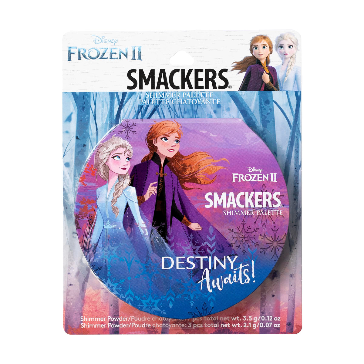 Lip Smacker Frozen 2 Glitter Eyeshadow & Blush Makeup Palette front view