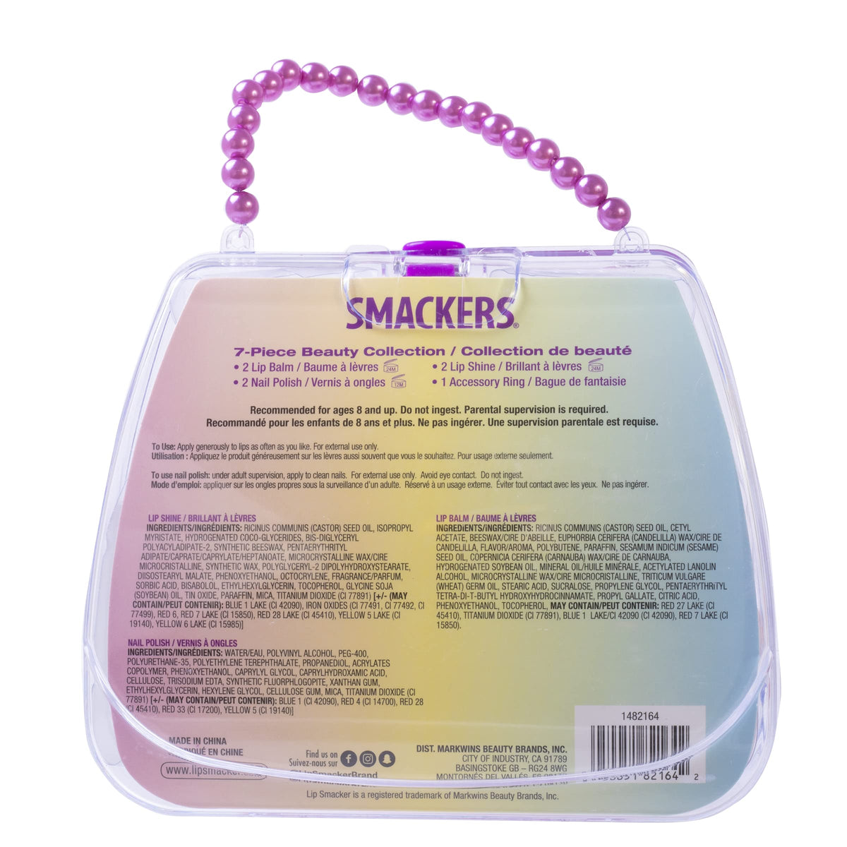 Lip Smacker Glam Rainbow Nail Polish bottles in vibrant colours