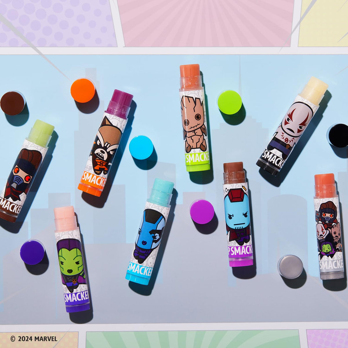 Lip Smacker Guardians of the Galaxy lip balm pack with flavours
