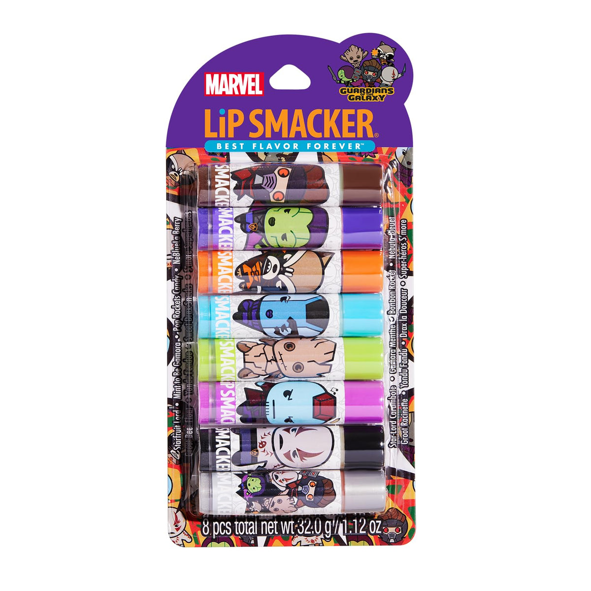 Lip Smacker Guardians of the Galaxy Party Pack front view
